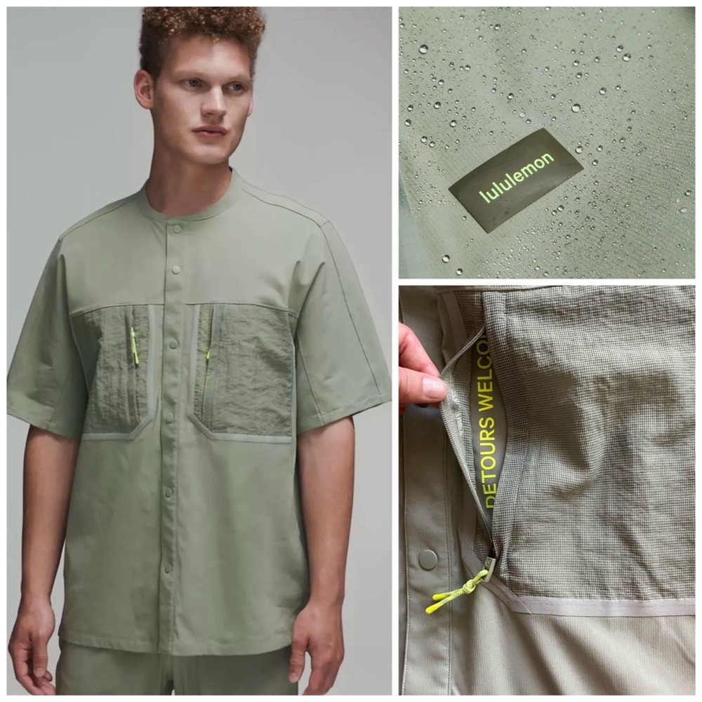 Lululemon Water-Repellent Hiking Short Sleeve Shirt XL